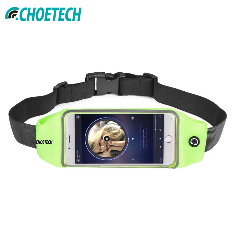

CHOETECH Universal Sports Running Waist Bag Case Cover for iPhone 8 7 Waterproof Mobile Phone Bag Pouch for Samsung For Xiaomi