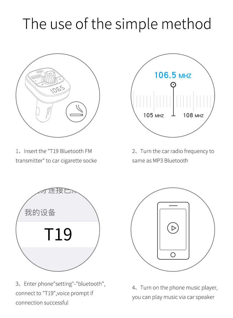 Bluetooth, беспроводной Автомобильный Mp3 плеер, гарнитура, автомобильный комплект, fm-передатчик 3.1A, USB, 1,1 дюймов, зарядное устройство, ЖК-дисплей, автомобильный fm-модулятор