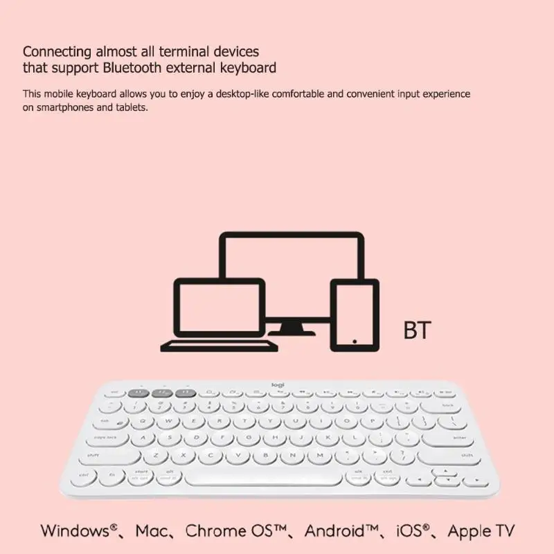 Беспроводные bluetooth-клавиатуры lotech K380, портативные многофункциональные беспроводные клавиатуры для смартфонов и планшетов, поддержка Bluetooth