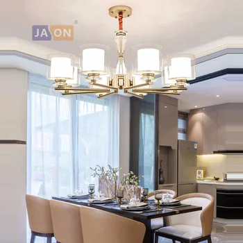 

led e14 Postmodern Iron Crystal Glass Nickel Chrome Chandelier Lighting Lamparas De Techo Suspension Luminaire Lampen For Foyer