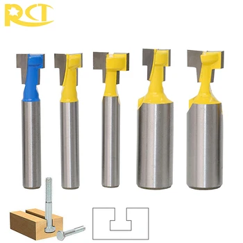 

RCT 1pc Keyhole Frame Milling Cutters 1/4''&1/2'' Shank End Mill WoodWorking Router Bits For Plywood Wood Cutting Tools