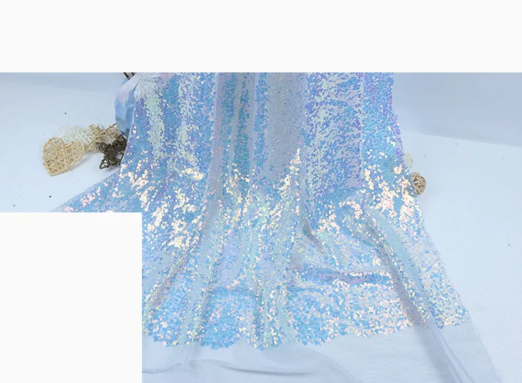 3 мм блестки из плотной сетчатой пряжи хаотические Свадебные украшения фон для съемки платье сценический костюм одежда ткань