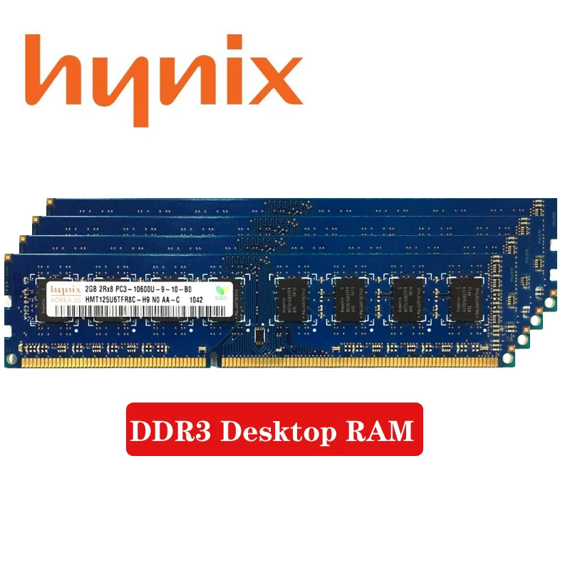 Hynix Чипсет для ПК объемом 2 ГБ 4 ГБ 8 ГБ PC2 PC3 DDR2 DDR3 800 МГц 1066 МГц 1333 МГц 1600 МГц DIMM модуль Памяти 1333 1600 800 память для компьютера