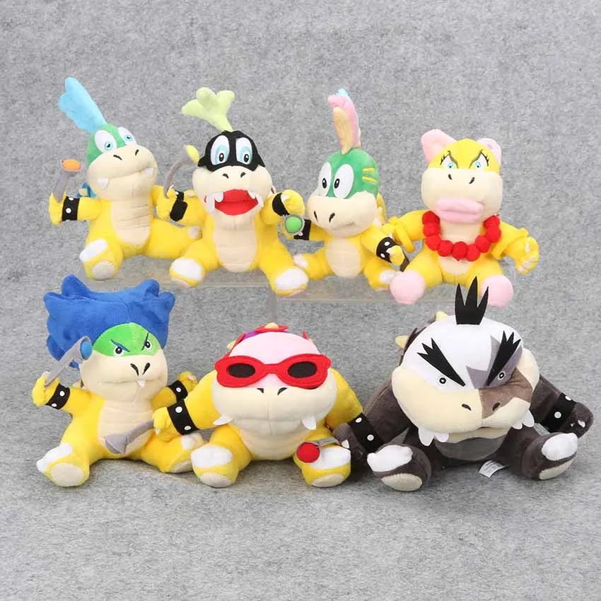 Lemmy Larry Iggy Wendy Koopa Stuffed Toy Plush Doll Set Of 4 Super Mario Bros