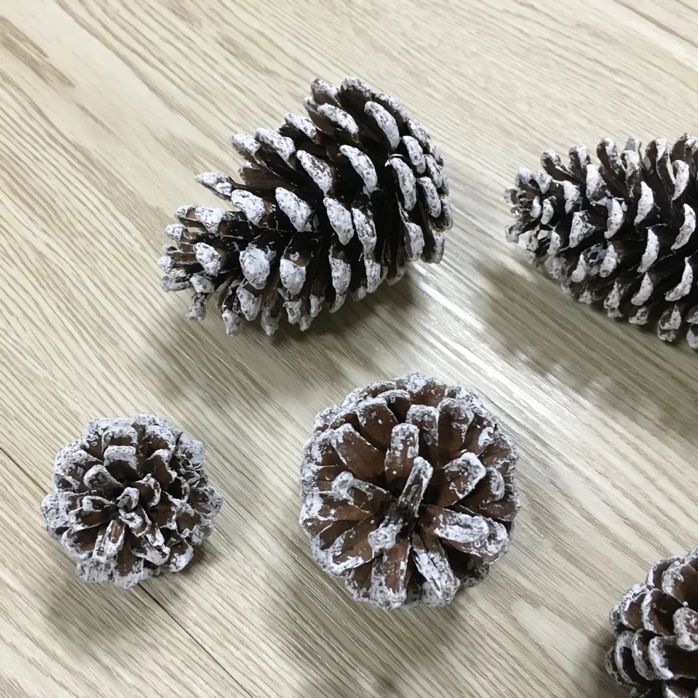 Christmas Wooden Tags Hanging Decoration/&Natural Real Pine Cones HOT