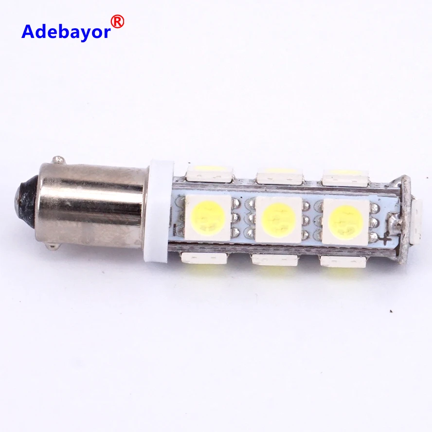 20X Авто BA9S t11 5050 led 13 SMD 6523 1895 W6W T4W светильник 12V рулевой указатель поворота панель