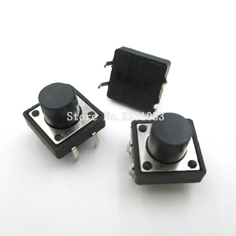 

20PCS/LOT DIP 4Pins 12X12X9 Tactile Tact Push Button Micro Switch Momentary 12*12*9MM New Original