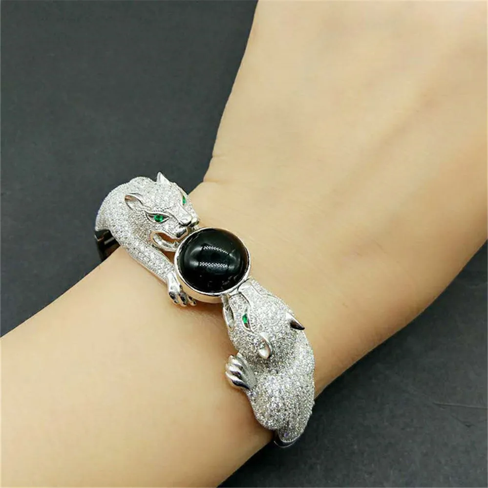 Buy XD216 Mosaic Sterling Silver Panther Bracelet