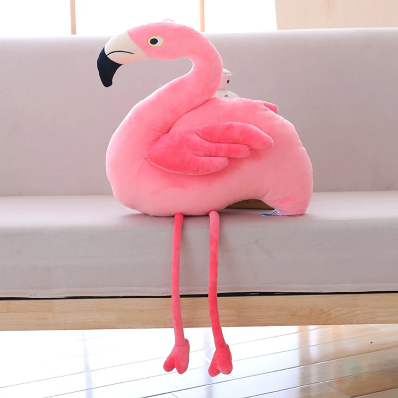 Hangable Розовый фламинго Мягкие плюшевые куклы мягкие реалистичные Животные кукла
