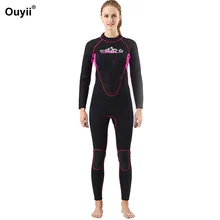 Неопреновый гидрокостюм 3 мм Женский костюм для подводного плавания с полным корпусом мокрый костюм Медузы купальные костюмы для дайвинга Rashguard