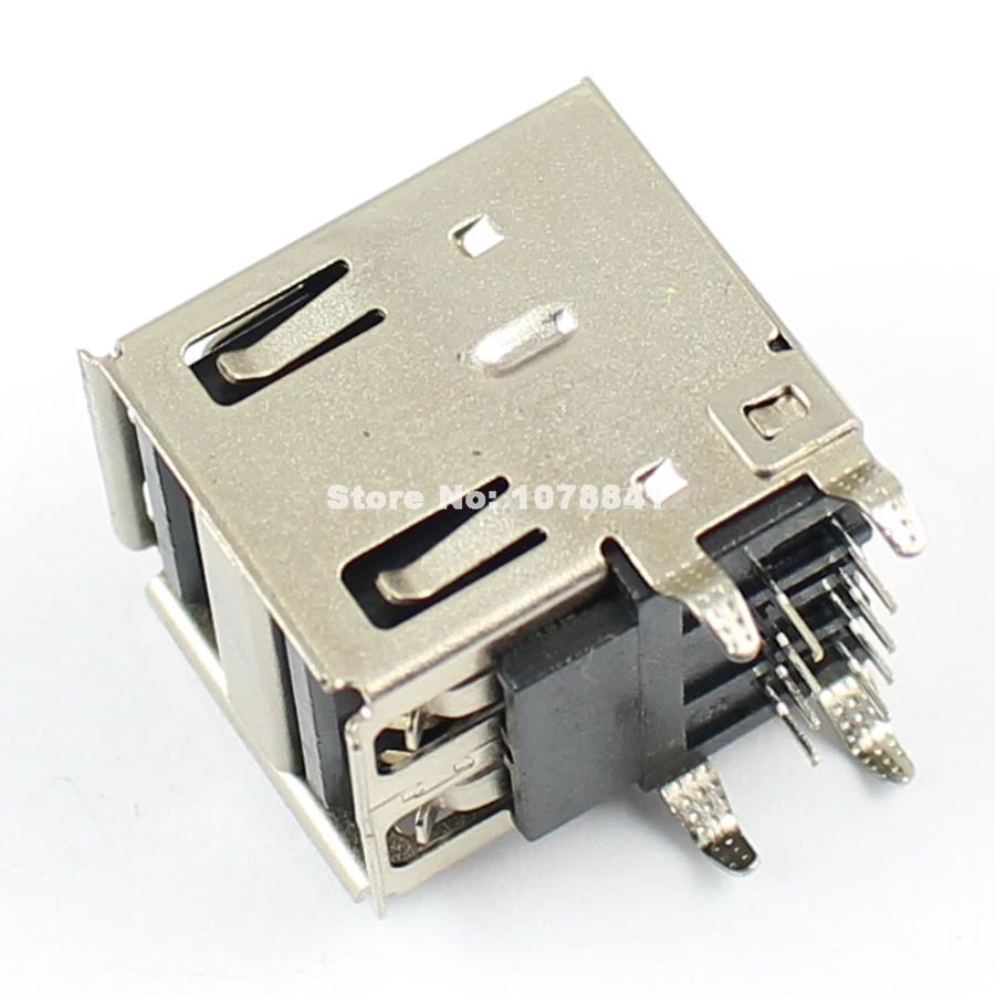 20Pcs Dual USB 2.0 Type A 8 Pin DIP Female Socket Connector DIY 