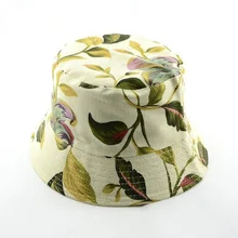 Bnaturalwell, новинка, Женская хлопковая Панама, летняя пляжная шляпа от солнца, шляпа с цветочным принтом, Панама, 1 шт., WH001D