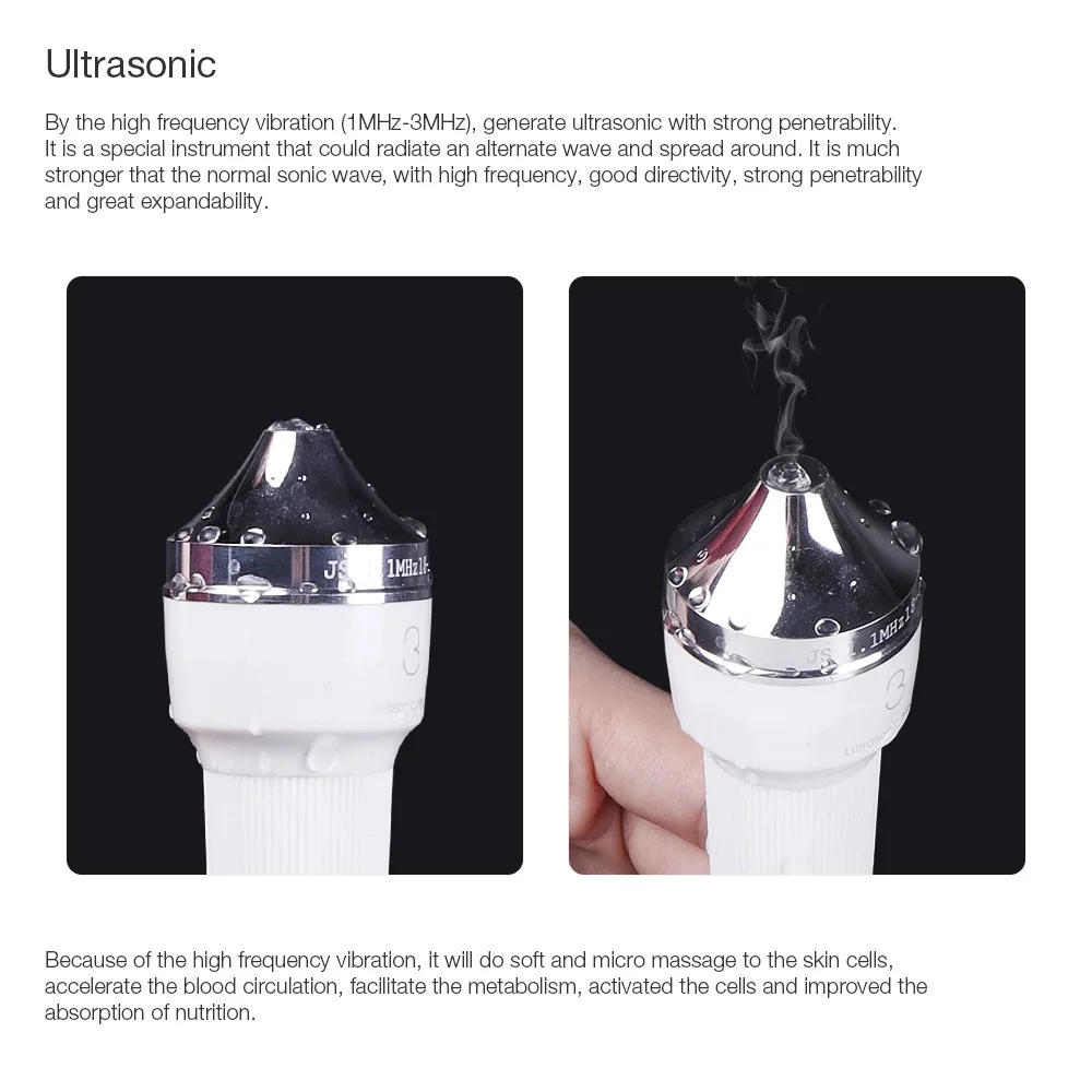 Cuidados com a Ultra-sônica de Alta Máquina de Levantamento com a Pele Mulheres Pele Branqueamento Freckle Remoção Freqüência da Pele Anti Envelhecimento Beleza Massagem Facial 11 Home & Garden