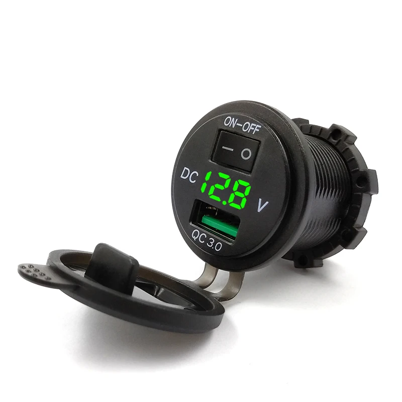 

New Fast Charging qc3.0 usb charger power adapter Plug for car boat motorcycle bus