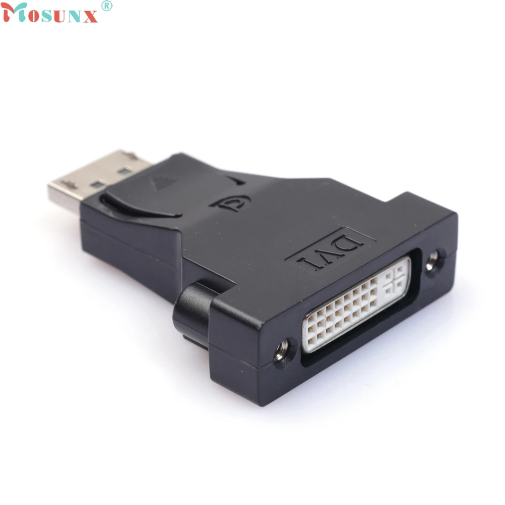 

Mosunx SimpleStone 1x DP Display Port Male to DVI D Female Direct Through Adapter Cable Converter PC 6311B13
