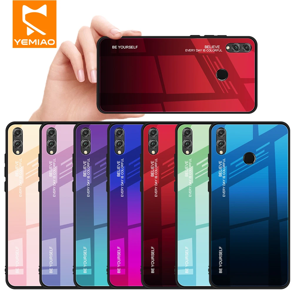 Чехол для Huawei Honor 9 10 Lite 8X Max 8A Play чехол из закаленного стекла P Smart Y9 2019 V20 телефона с