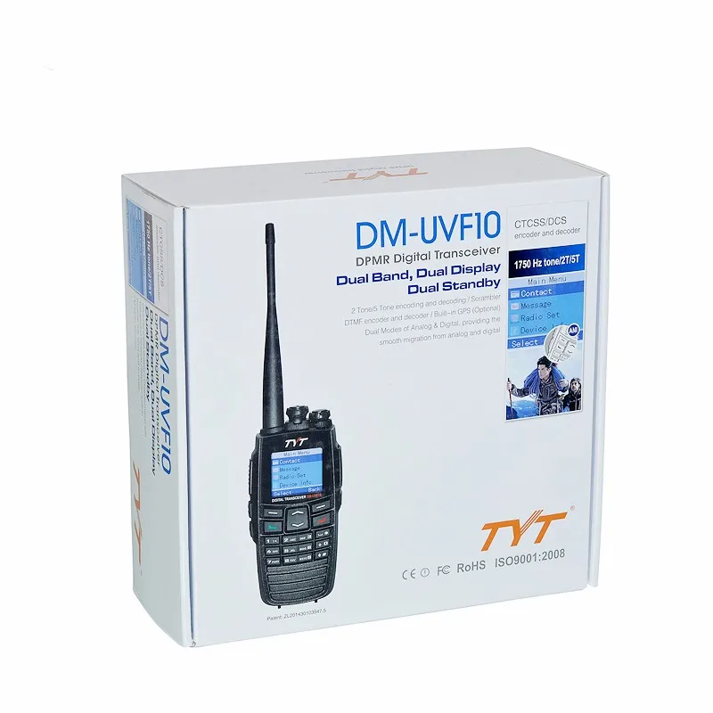 Лидер продаж 5 Вт УКВ двухдиапазонный gps DPMR цифровой двухстороннее радио DM-UV10 с гибкой Длинные Антенны