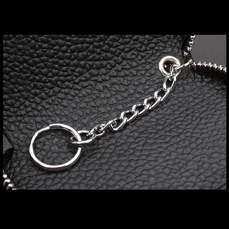 JX-LCLYL Universal Car PU Leather Smart Remote Key Chain Holder Fob Bag Case Cover