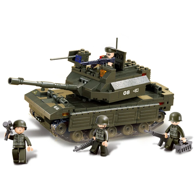 

S Model Compatible with Lego B6500 312pcs Main Battle Tank Models Building Kits Blocks Toys Hobby Hobbies For Boys Girls