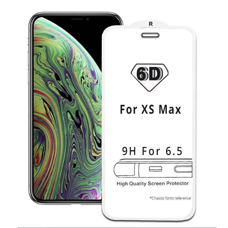 9D закаленное стекло для iPhone 7 8 Plus 6s 6 X XR XS 11 Pro Max Защитная пленка для экрана 6D полное покрытие клей стеклянная пленка