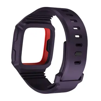 

Unisex Silicone Strap Replacement Watch Band Protective Frame for Fitbit Versa Watchband Bracelet for Watch Series 4 44mm 40mm