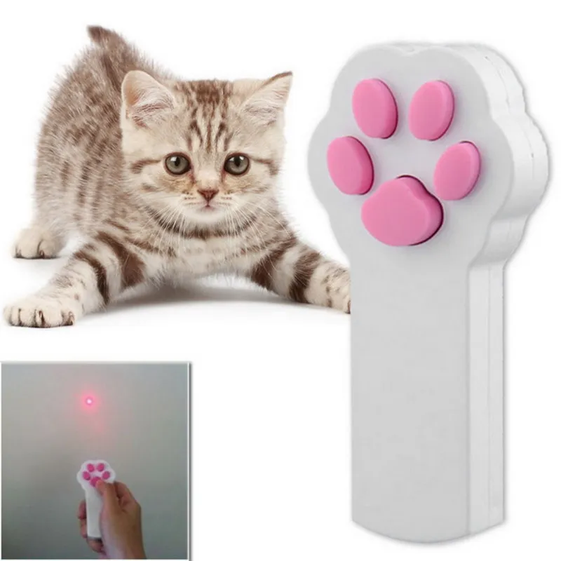 New Funny Laser Toys Pet Cat Dog Interactive Automatic Red Laser Pointer Exercise Toy Free