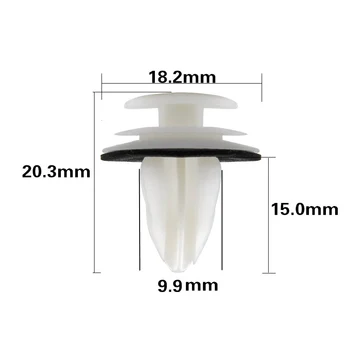 

Fender Car Rivets Set 100Pcs POM plastic Retaining Door Panel Clips Bumper Interior Screw Sponge