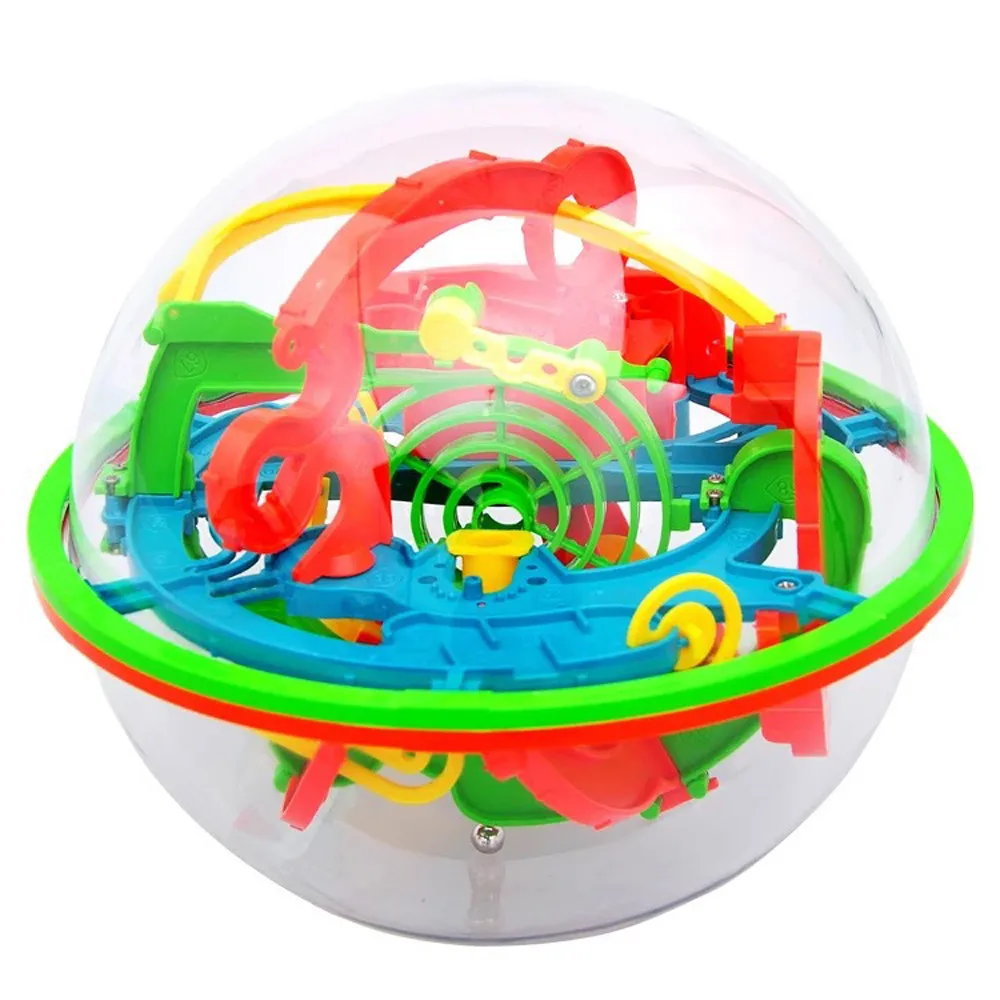 

Brand New 100 Barriers 3D Labyrinth Magic Intellect Ball Balance Maze Perplexus Puzzle Toy best gift