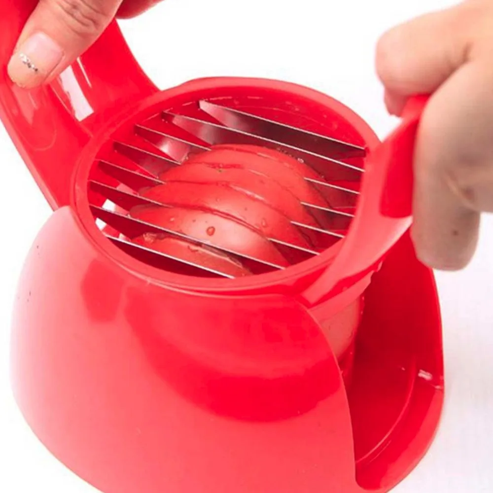 

Stainless Steel Kitchen Tools Vegetables Fruit Cutter Tomato Mozzarella Slicer