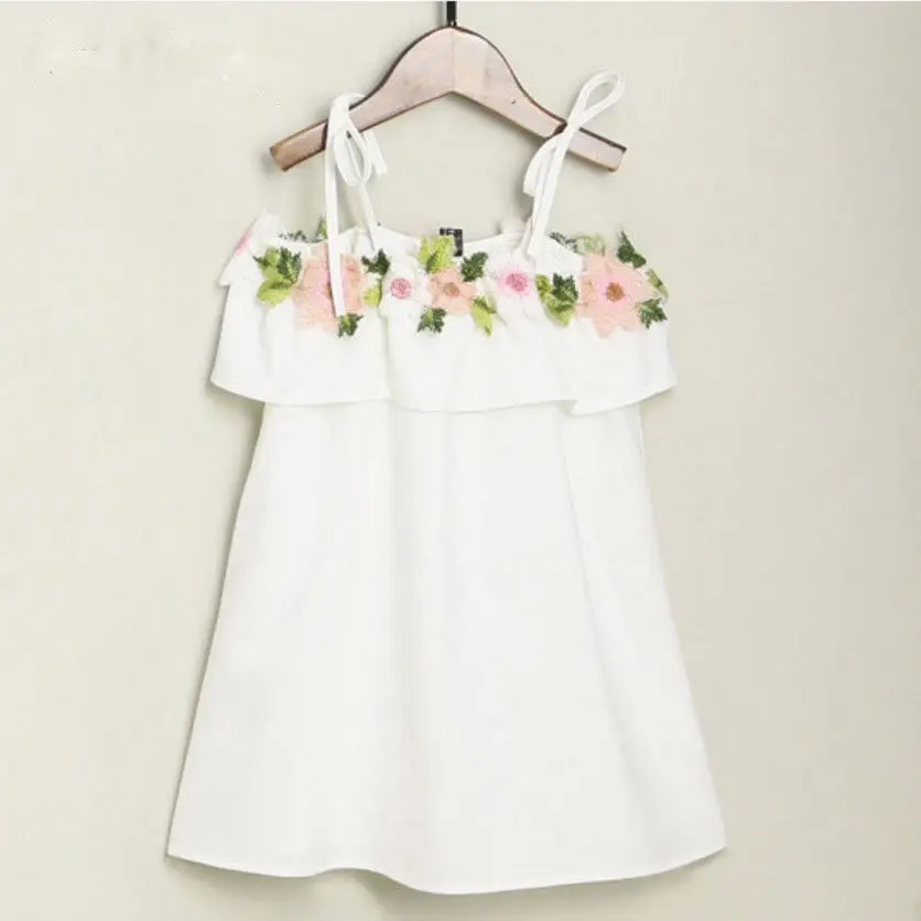 Милое летнее одинаковое платье принцессы для мамы и девочки прямое белое платье с цветочным принтом и оборками От 3 до 11 лет девочек
