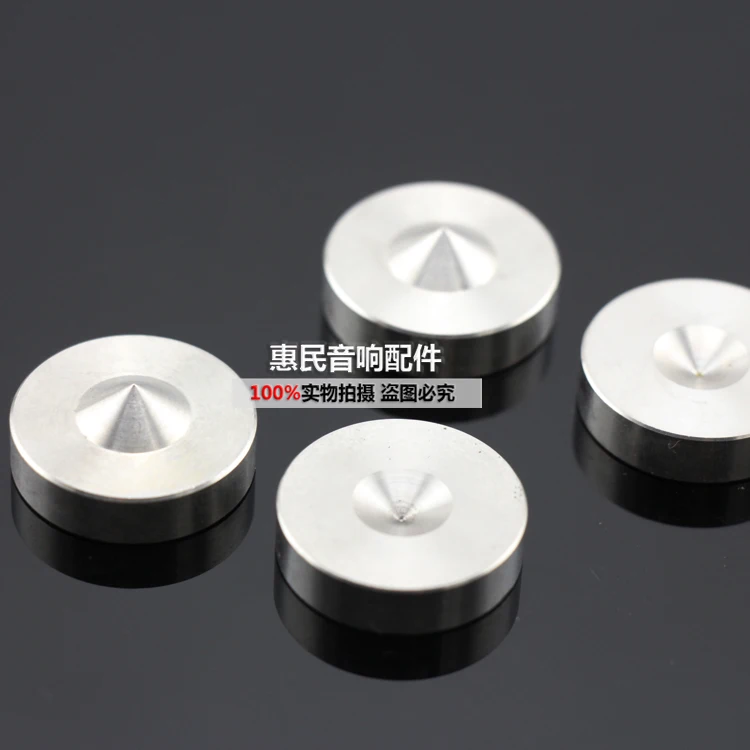 4x нержавеющая сталь HiFi спикер Шипы ноги база pad 24*6 мм напольный диск