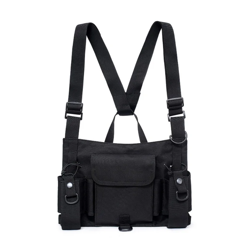 

tactical chest bag Radio Harness adjustable Durable wear-resistant tear-resistant Chest Rig Bag Vest Hip Hop Tactical Harness
