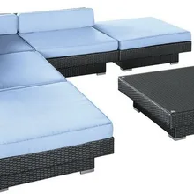 Дизайн, солнечный 6 шт набор мебели в гостинную Диванный набор с секциями