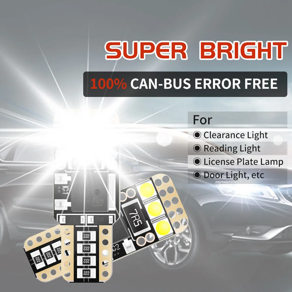 T10 led w5w 194 168 12V лампа canbus без ошибок для Honda Element Integra DC1 DC5 Legend KB KA9 Inspire Stream