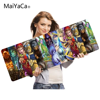 

MaiYaCa 2018 New Hearthstone Mouse Pad Computer Mouse pad Over lock Edge Big Gaming Pad mouse Gamer to Best game Mouse