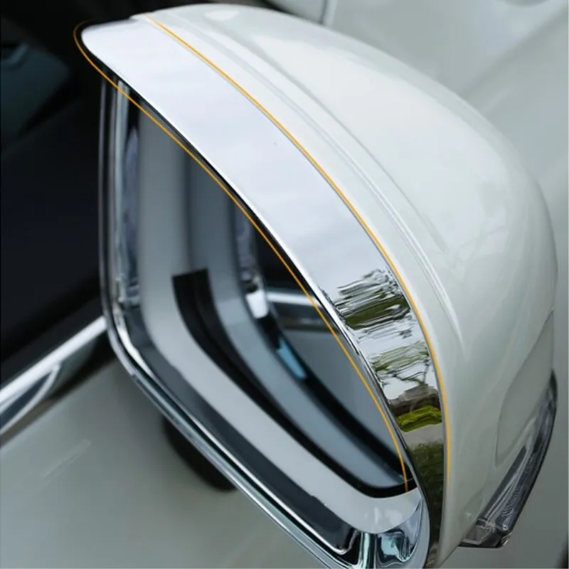 

ABS Chrome For Volvo XC60 2017 2018 2019 auto accessories Car rearview mirror block rain eyebrow Cover Trim car styling 2pcs