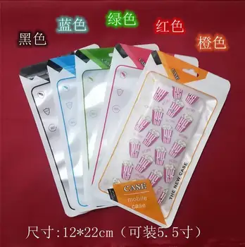 

1000Pcs 12x22cm Plastic Zip Lock Cell Phone Case Event Bags With Hang Hole For Iphone 11 Pro XS Max XR X 8 7 6S Plus Case Cover