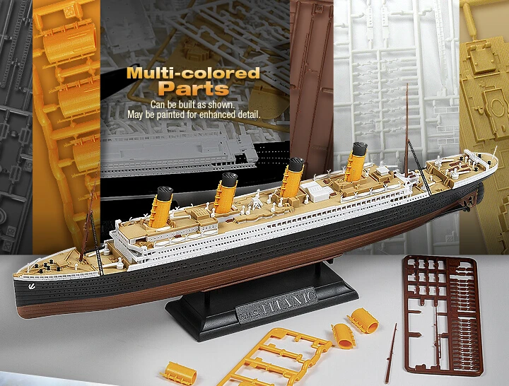 

ACADEMY 14214 Multi Colored Parts 1/700 & 1/1000 Scale RMS Titanic Model Kit Ship Toy Assembled model Free Shipping