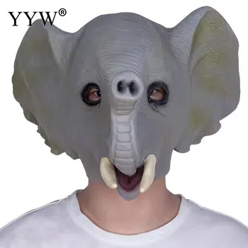 

Elephant Latex Party Mascaras Animal Masks Party Halloween Masquerade Masker Scary Animal Mask Funny Carnival Masque Cosplay
