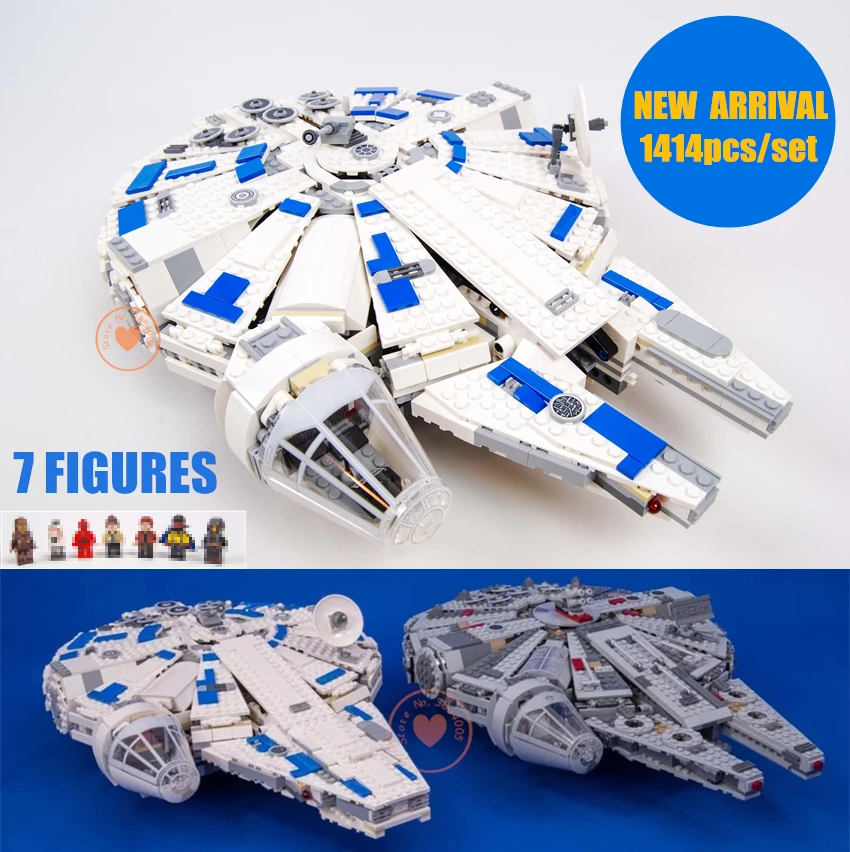 

New Starwars Force Awakens fighter fit Star Wars Millennium Falcon figures 10467 75212 Building Blocks bricks gift kid Toys