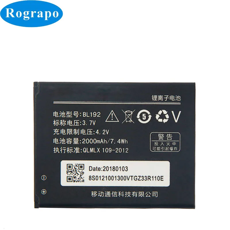 2000 мА/ч BL192 запасная батарея для Lenovo A300 A750 A328 A328T A526 A388T A529 A680 A590 BL 192 сотовый телефон