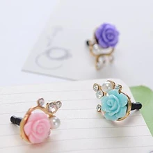 Marsnaska Горячая 2 шт наушники ограниченная по времени металлическая Пылезащитная заглушка 3,5 мм Ультра Xian смола цветок мобильный телефон пылезащитный