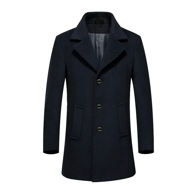 Buy Custom made 2017 Fashion Man Black Coats Wool