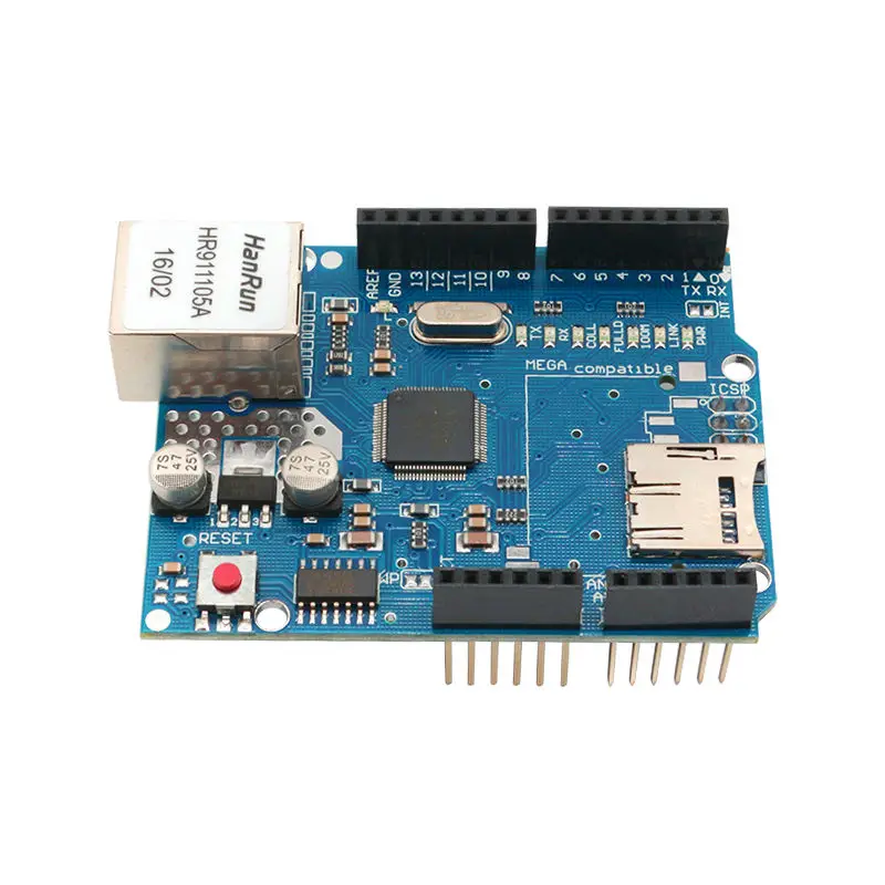 Glyduino для ООН Щит Ethernet Shield W5100 R3 UNO Mega 2560 1280 328 УНР только развития доска Arduino |