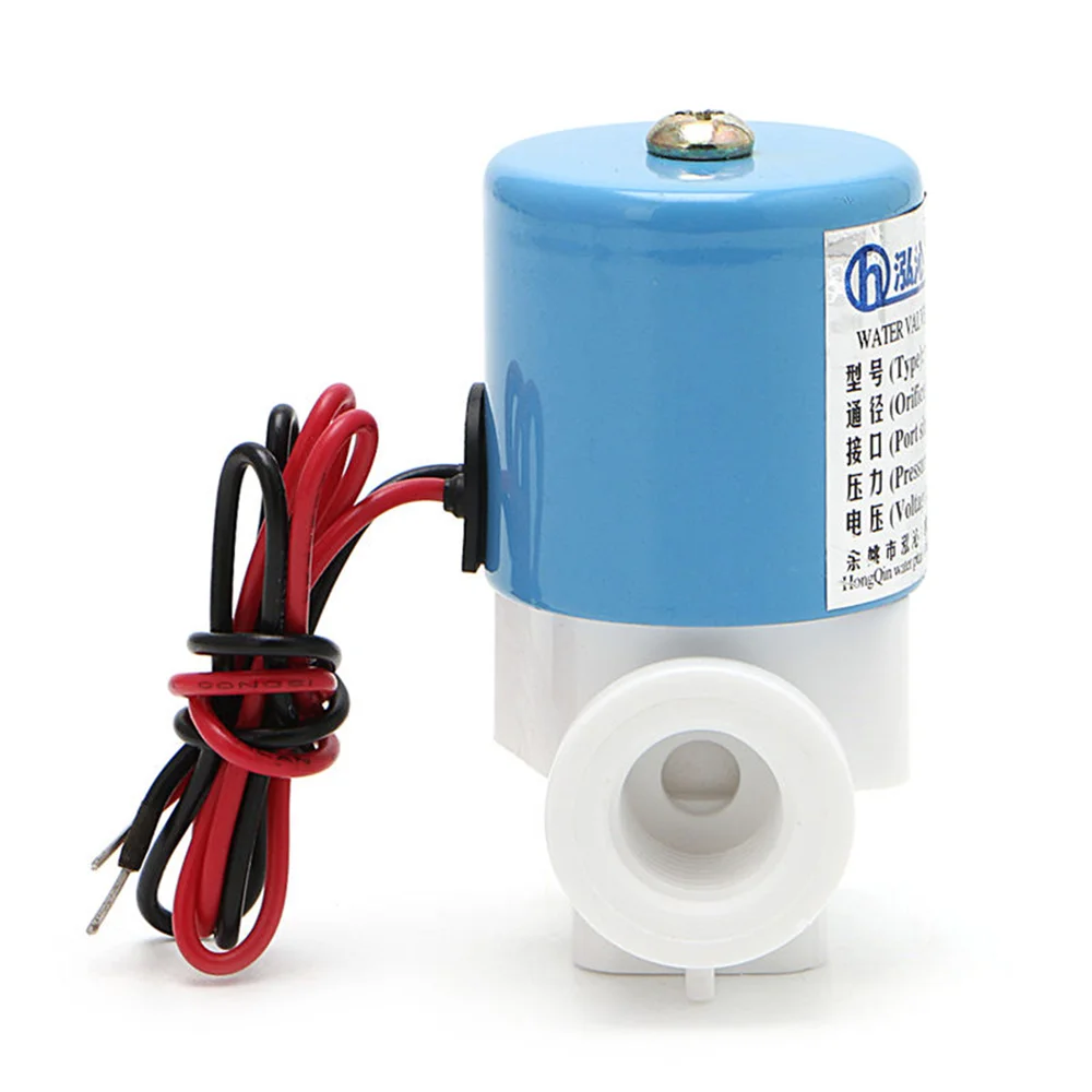 

Practical G1/4" HQV1 Solenoid Valve Plastic Normally Closed 2 Way 12V DC 0-120PSI 0-0.8MPa Miniature Valves 40*30*60mm