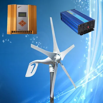 

Wind Turbine; 400W 12V/24V Wind Power Generator + Max 900W MPPT Wind/Solar Hybrid Controller + 1500W Pure Sine Wave Inverter