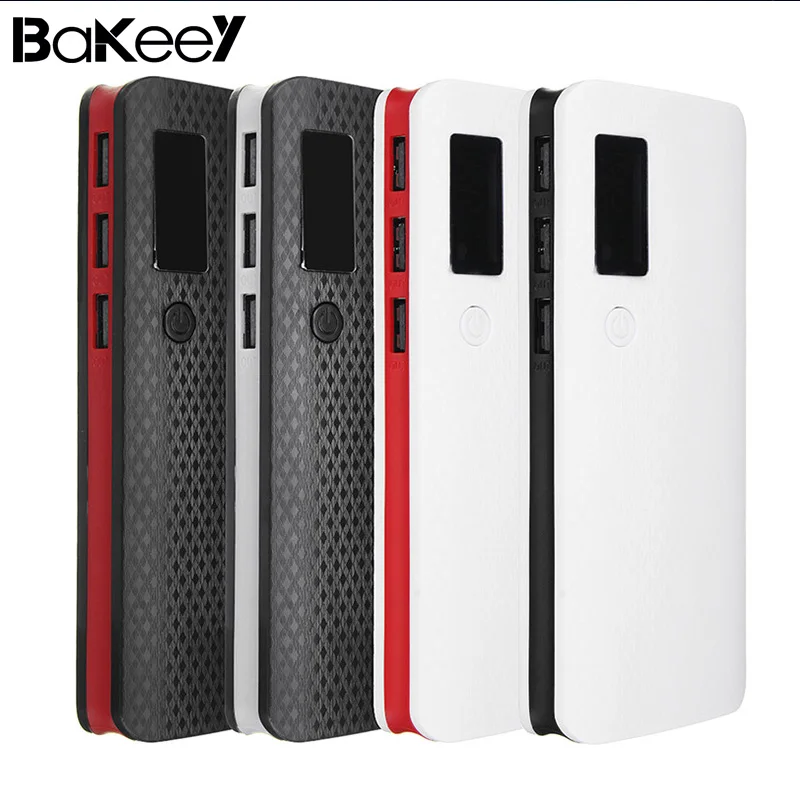 

Bakeey 5*18650 3 USB Ports LED Display 20000mAh Flashlight DIY Battery Charger Case Power Bank Box For 18650 Batteries Shells