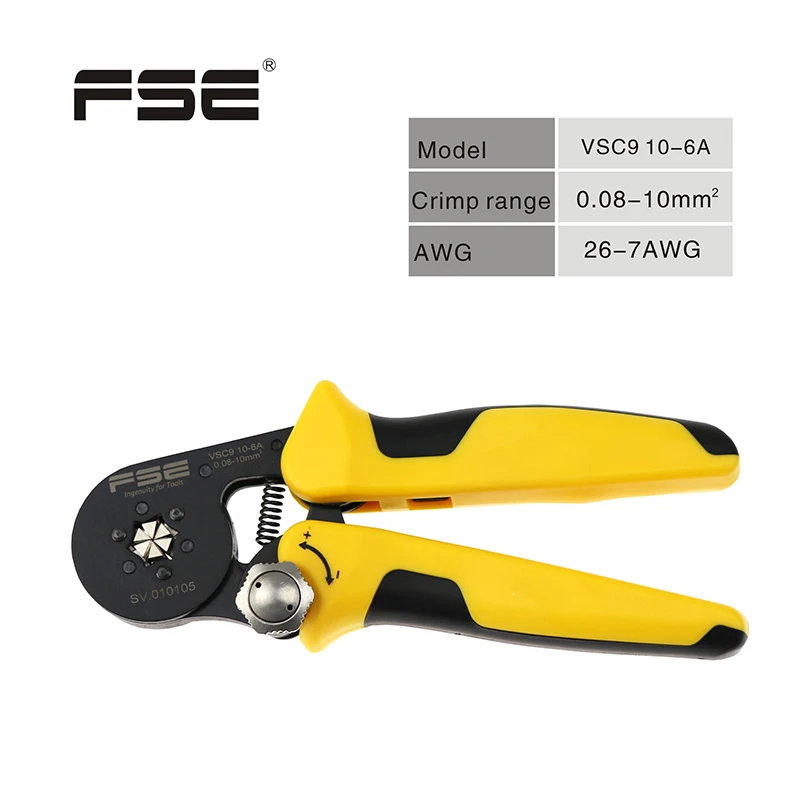 fse-vsc9-10-6a-crimping-wire-hand-tool-pliers-crimper-multifuncional-crimp-008-10mm-26-7awg-plier