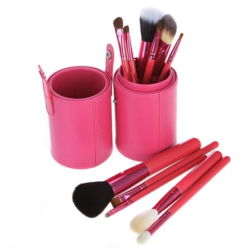 

12pcs Professional Makeup Brush Set Cosmetic Brushes Kit with Leather Cup Holder Case