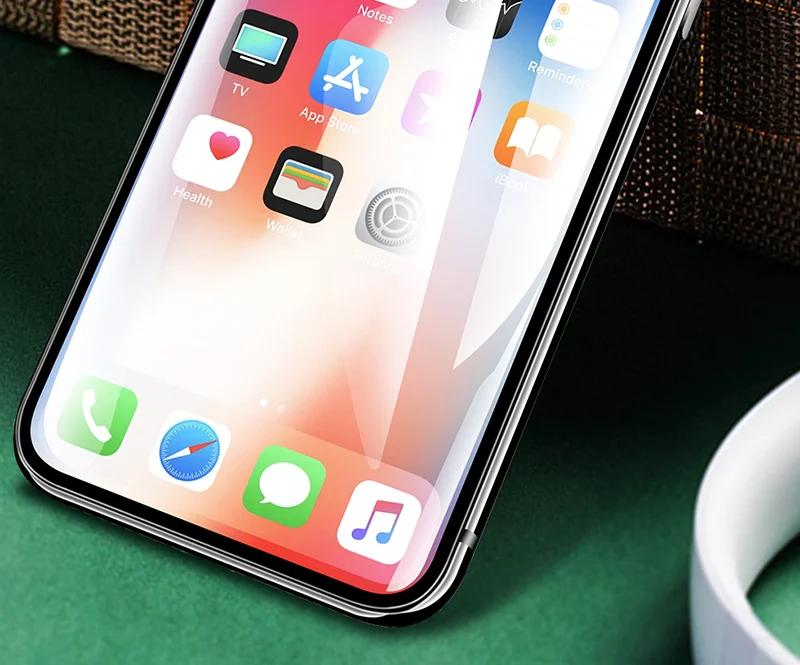 6D Защитное стекло для iPhone 7 6, защита экрана с закругленными краями, закаленное стекло для iPhone 7, 8 Plus, 6s, 10, для iPhone X, стекло